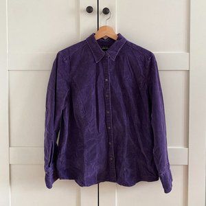 Purple corduroy shirt